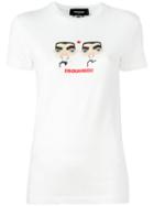 Dsquared2 - Caten Twins Cartoon T-shirt - Women - Cotton - Xs, White, Cotton