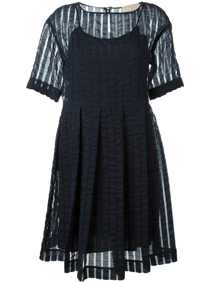 Erika Cavallini Kobo Dress, Women's, Size: 40, Blue, Cotton/polyamide/acetate/polyester