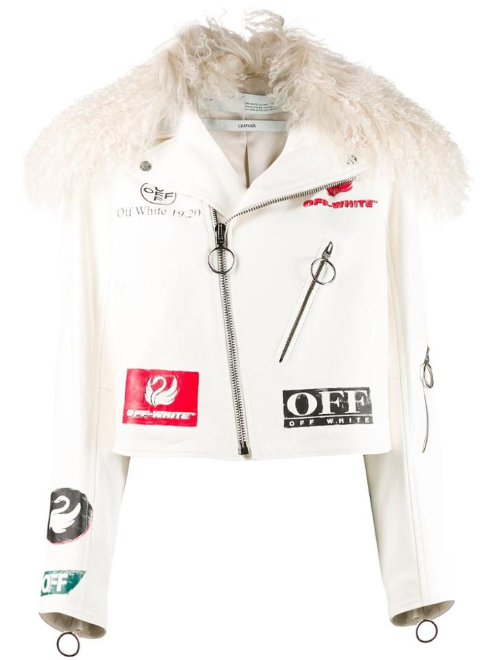 Off-white Patchwork Shearling Jacket
