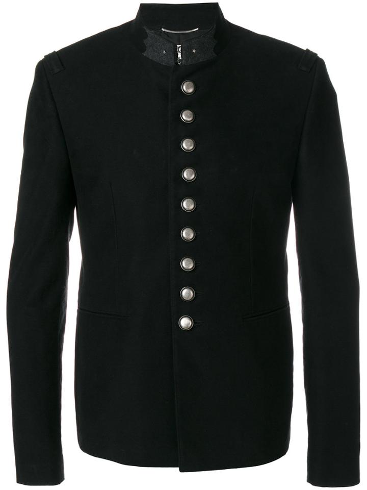 Saint Laurent Officer Military Jacket - Black