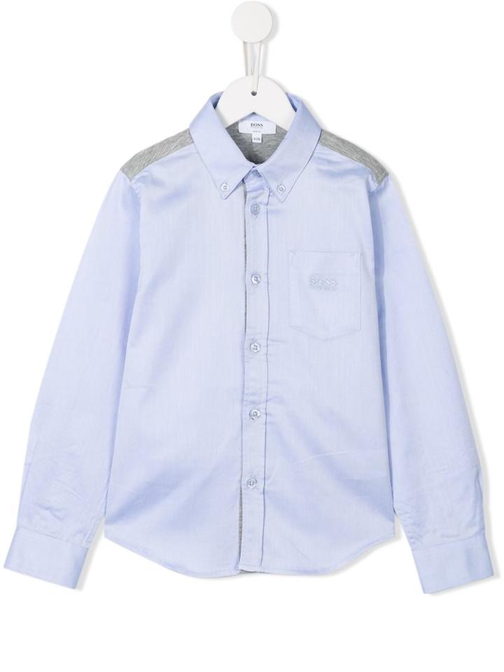 Boss Kids Classic Long Sleeved Shirt, Boy's, Size: 12 Yrs, Blue