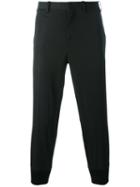 Neil Barrett Tapered Tailored Trousers, Men's, Size: 48, Black, Cupro/modal/polyurethane/spandex/elastane