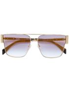 Moschino Eyewear Square Sunglasses - Metallic