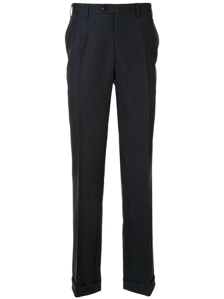 Brioni Front Pleat Trousers - Blue