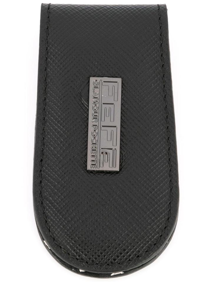 Fefè Logo Plaque Coin Purse - Black
