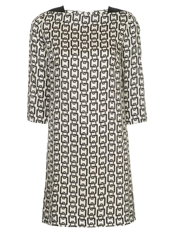 Milly Chain Print Dress - Neutrals