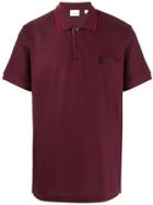 Burberry Cotton Contrast Collar Polo - Red
