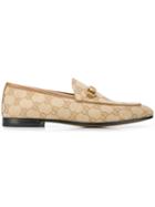 Gucci Jordaan Double G Loafers - Neutrals