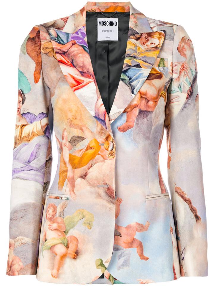 Moschino - Fresco Print Blazer - Women - Viscose/wool - 42, Viscose/wool