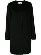 Manzoni 24 - Collarless Midi Buttoned Coat - Women - Cashmere/wool - 42, Black, Cashmere/wool