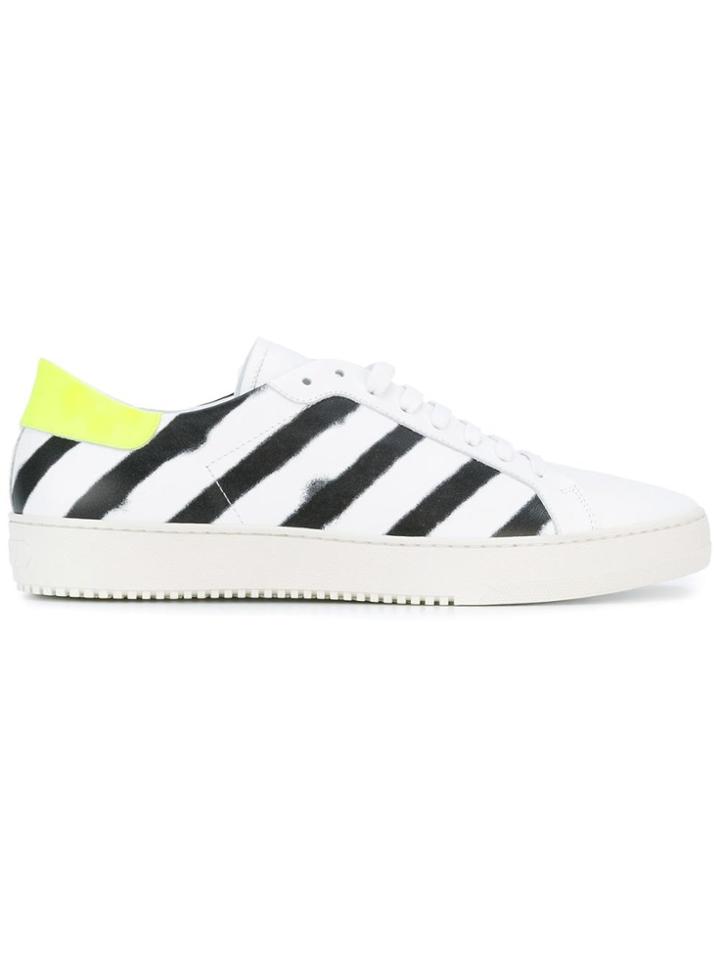 Off-white Diagonal Spray Sneakers