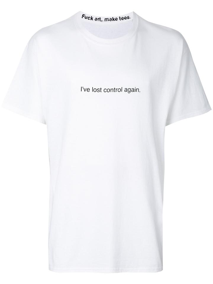 F.a.m.t. Slogan Printed T-shirt - White