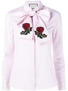 Gucci Embroidered Oversized Bow Shirt