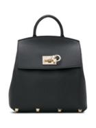 Salvatore Ferragamo Studio Small Backpack - Black