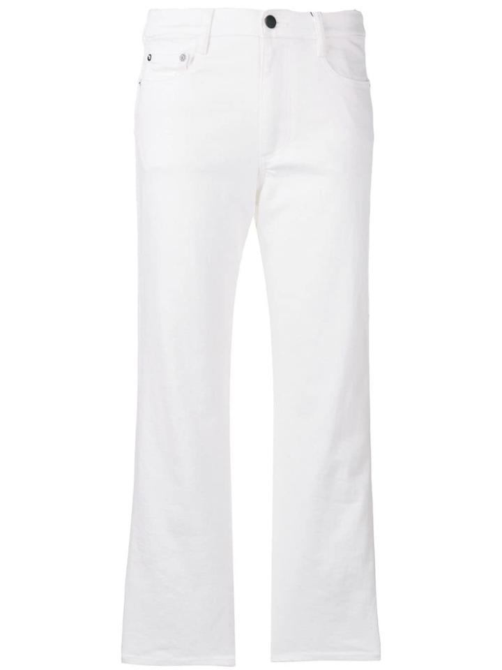 Simon Miller Mid Rise Straight Jeans - White