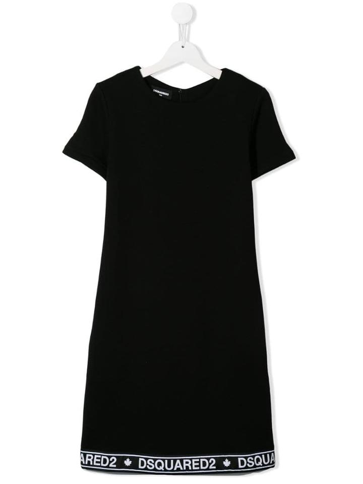 Dsquared2 Kids Logo Tape T-shirt Dress - Black