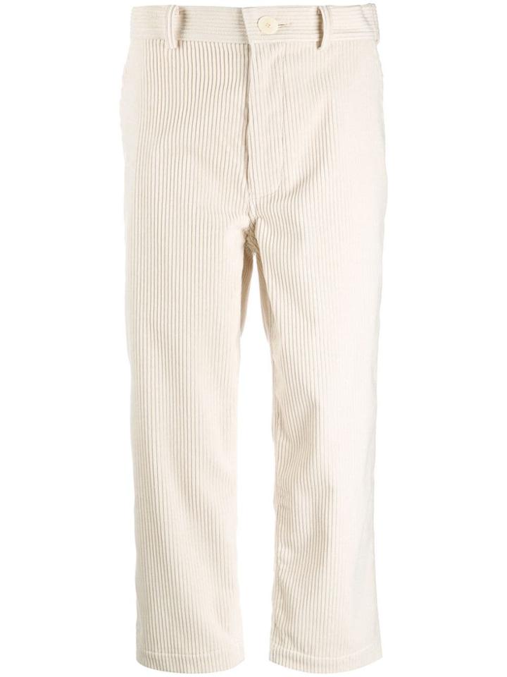Sofie D'hoore Cropped Corduroy Trousers - Neutrals
