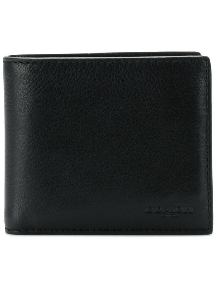 Coach Embossed Logo Billfold Wallet - Black