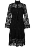 See By Chloé Lace Embroidered Dress - Black