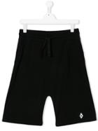 Marcelo Burlon County Of Milan Kids Logo Embroidered Track Shorts -