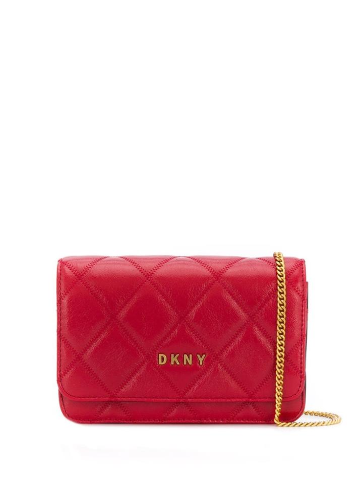 Dkny Sofia Quilted Crossbody Bag - Red