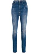 Philipp Plein Super High Waist Jeggings - Blue