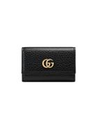 Gucci Gg Marmont Leather Key Case - Black