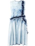Msgm - Bleached Denim Dress - Women - Cotton - 48, Blue, Cotton