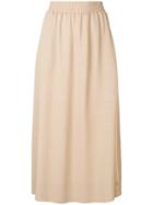 Agnona Long Full Skirt - Brown
