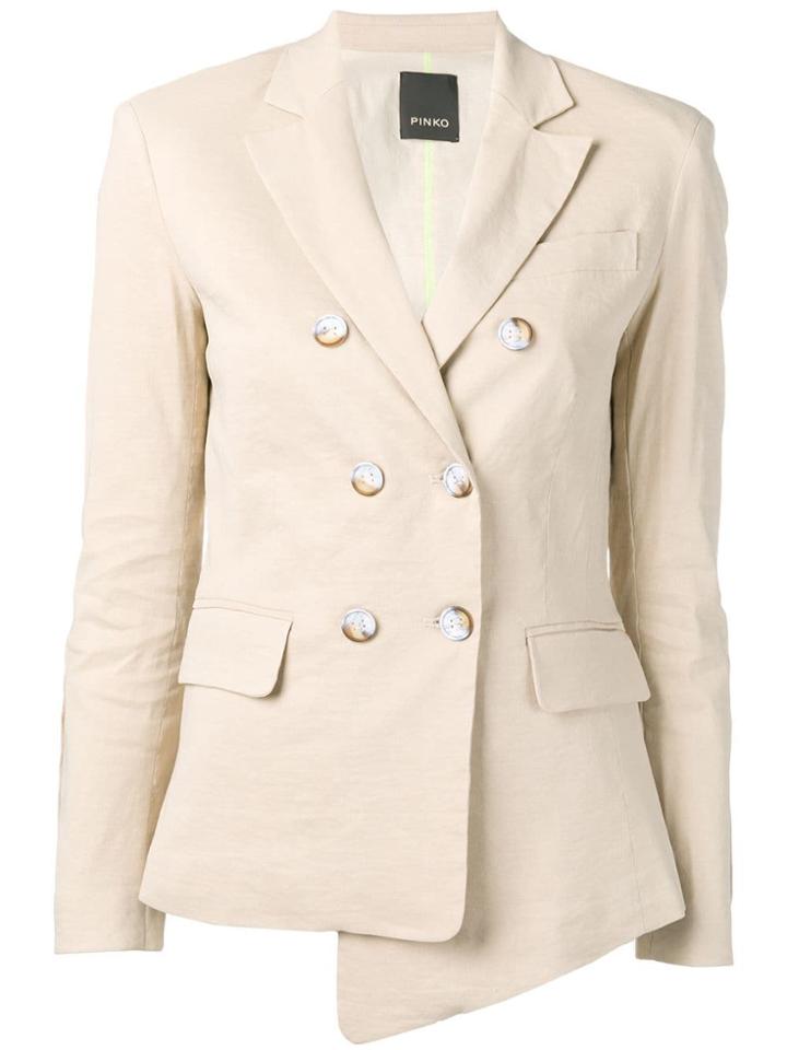 Pinko Double-breasted Blazer - Neutrals