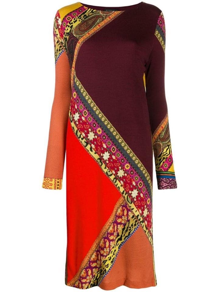 Etro Floral Print Dress - Red