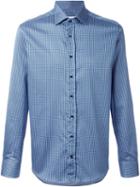 Etro Micro Print Shirt, Men's, Size: 41, Blue, Cotton