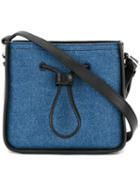 3.1 Phillip Lim Mini Soleil Crossbody Bag, Women's, Blue, Cotton/calf Leather