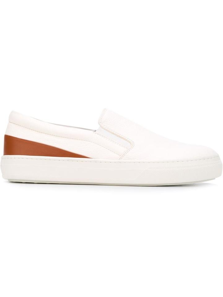 Tod's Contrast Detail Slip-on Sneakers