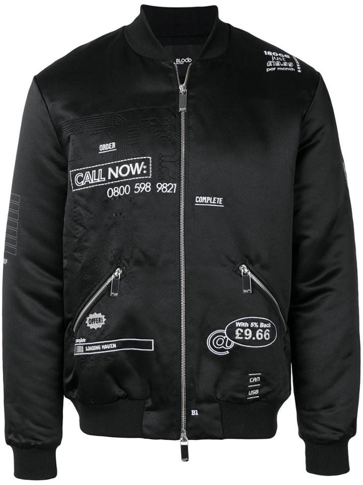 Blood Brother Loading Bomber Jacket - Black