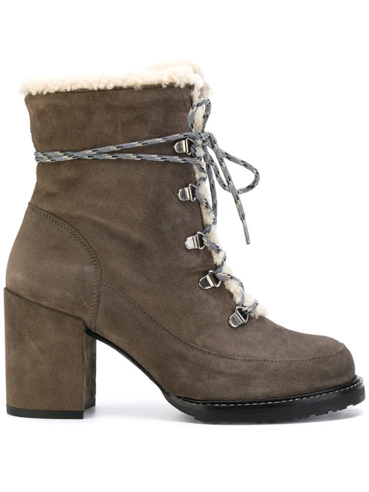 Stuart Weitzman Yukon Booties - Grey