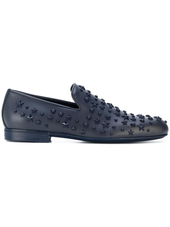 Jimmy Choo Sloane Star Slippers - Blue