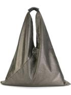 Mm6 Maison Margiela Slouch Shoulder Bag, Women's, Grey, Polyamide/polyester/calf Leather