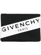 Givenchy Logo Stripe Pouch - Black