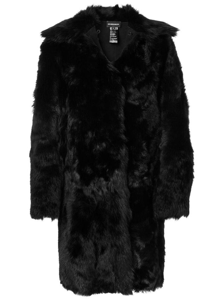 Ann Demeulemeester Reversible Shearling Coat - Black