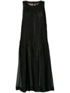 Chanel Vintage Sleeveless Pleated Dress - Black