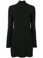 Saint Laurent Open-back Turtleneck Dress - Black