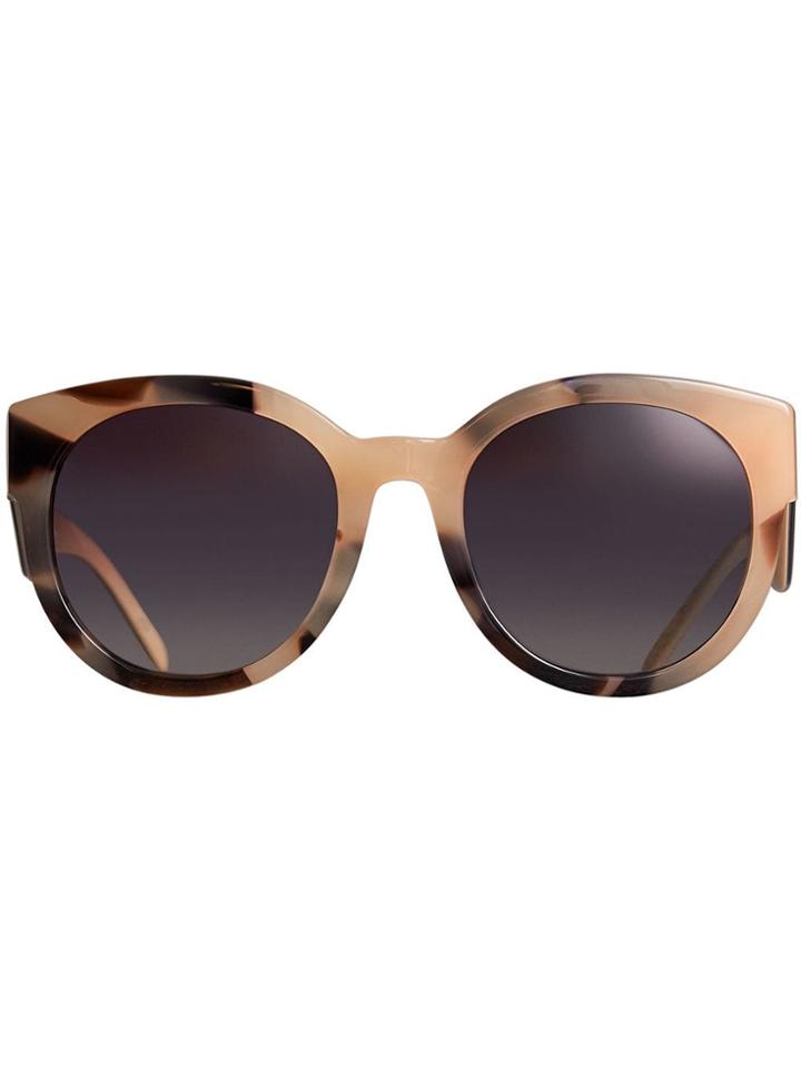 Burberry Round Frame Sunglasses - Neutrals