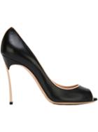 Casadei Blade Pumps, Women's, Size: 41, Black, Leather