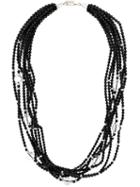 Balenciaga Vintage Layered Bead Necklace, Women's, Black