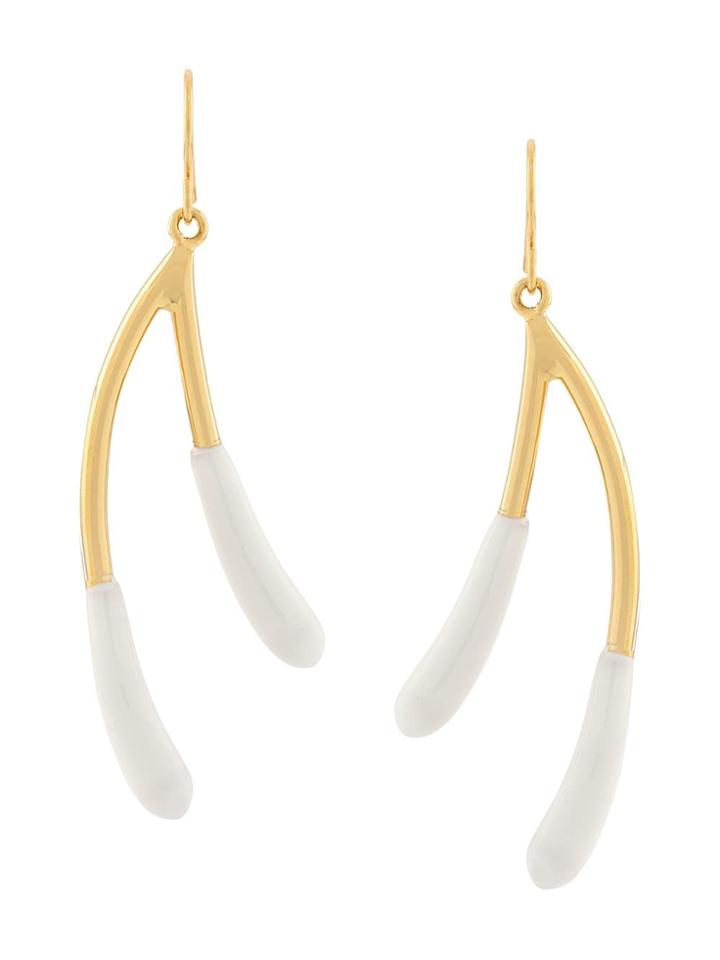 Marni Wishbone Earrings - Metallic
