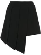 Valery Kovalska Asymmetric Draped Shorts - Black