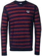 Kenzo Striped Tiger Sweater - Blue
