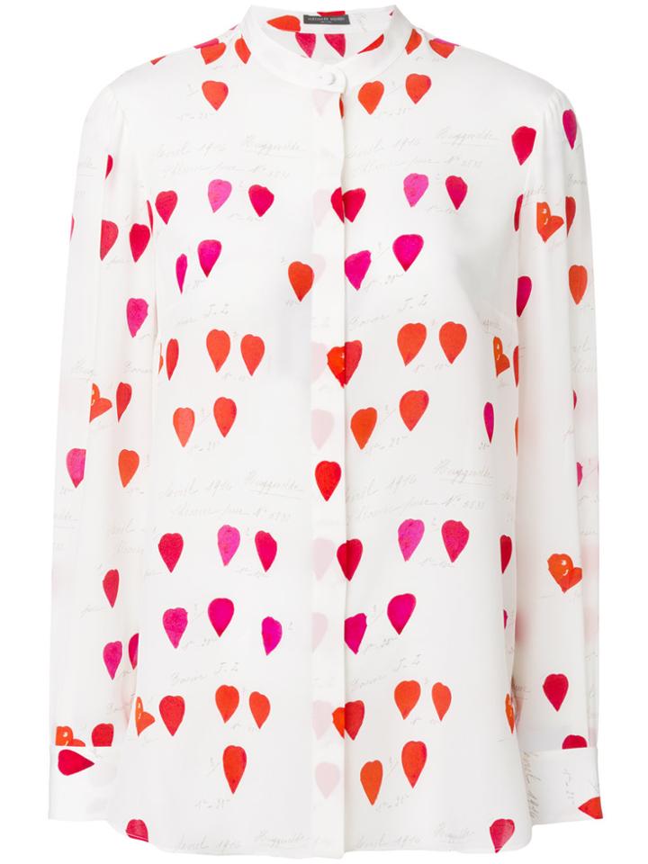 Alexander Mcqueen Heart Print Shirt - White