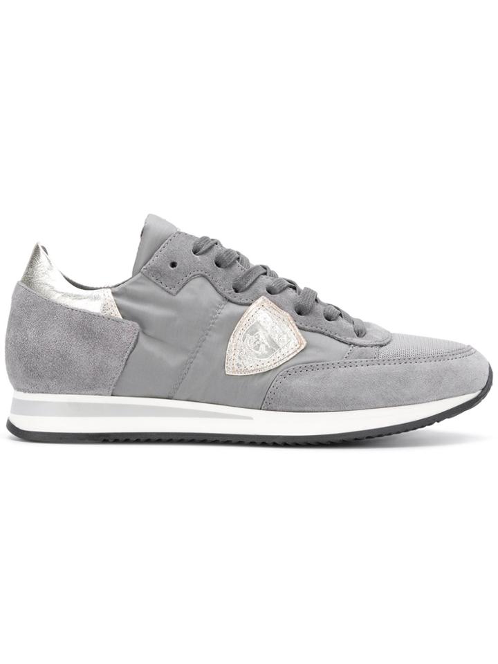 Philippe Model Tropez Lace Up Trainers - Grey
